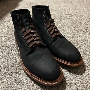 Parkhurst Richmond Black Waxed Roughout Men’s 8.5D boots